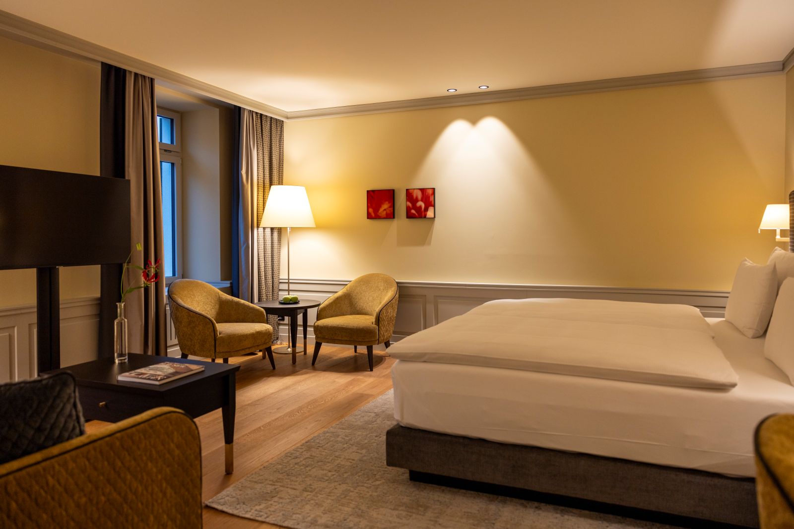 Hotel Cresta Palace, St Moritz - double room with comfortable seating